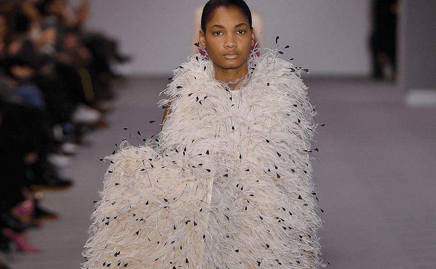 Balenciaga turns heads with car mat skirts at Paris Fashion Week